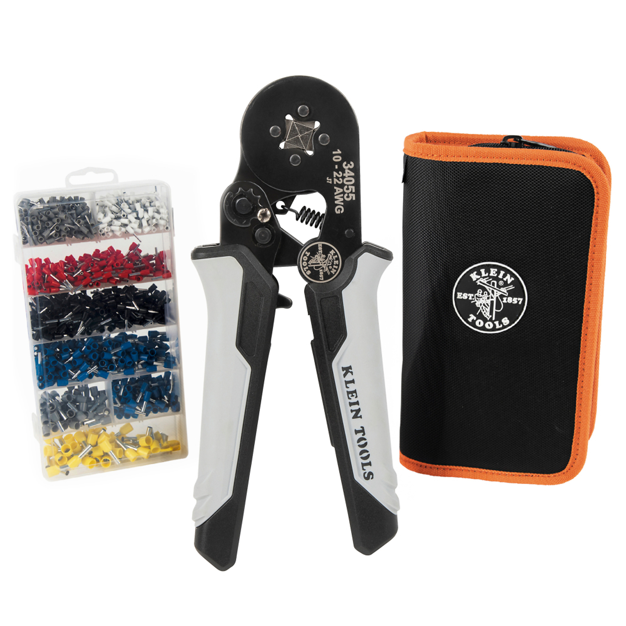 Ratcheting Ferrule Square Crimper Set, Model# 34060